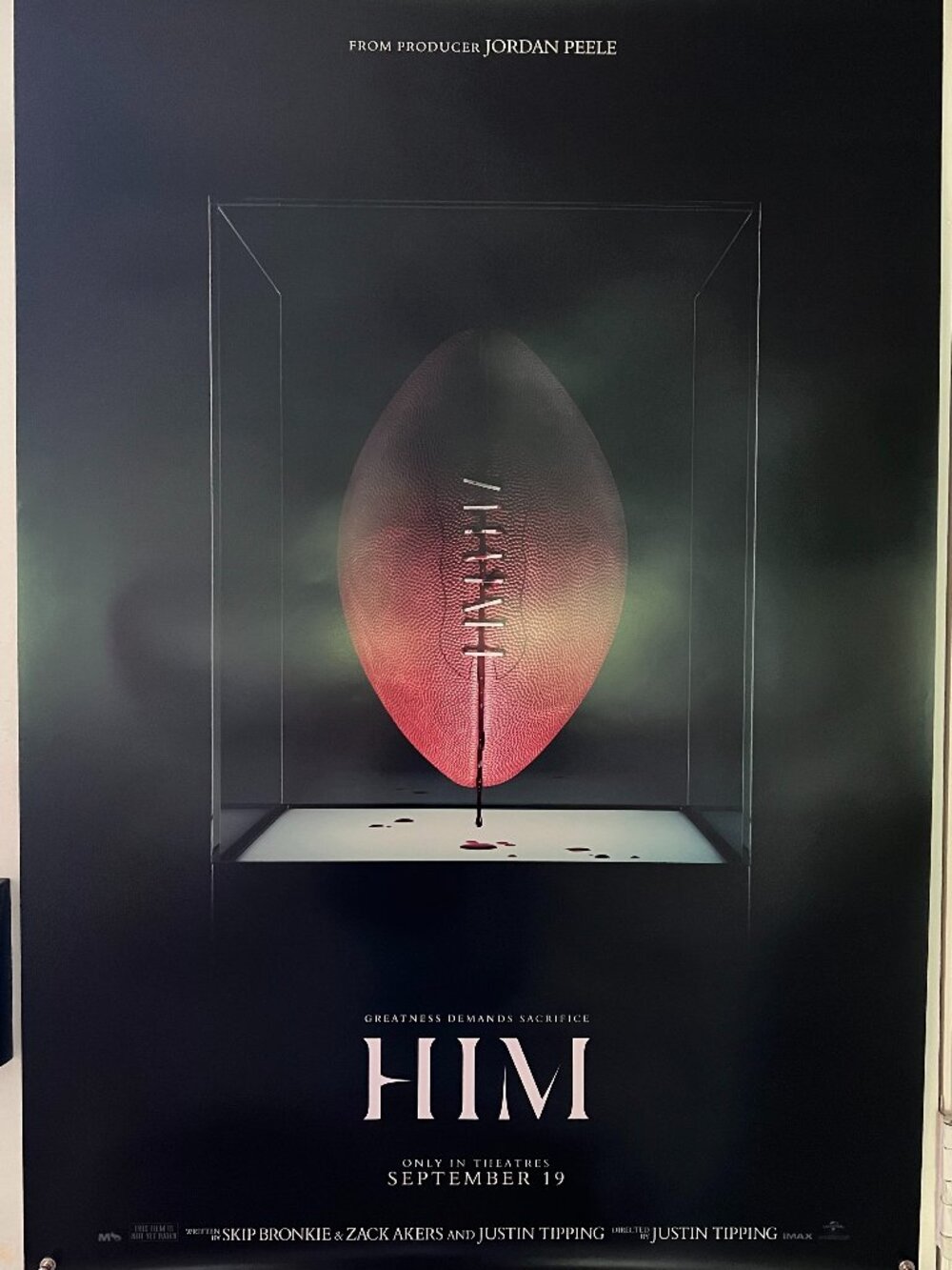HIM (2025) - ORIGINAL DOUBLE SIDED ADVANCE MOVIE POSTER